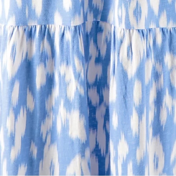 New Denim & Co.‎ Beach Printed Knit Linen Blend Midi Dress - Picture 2 of 3